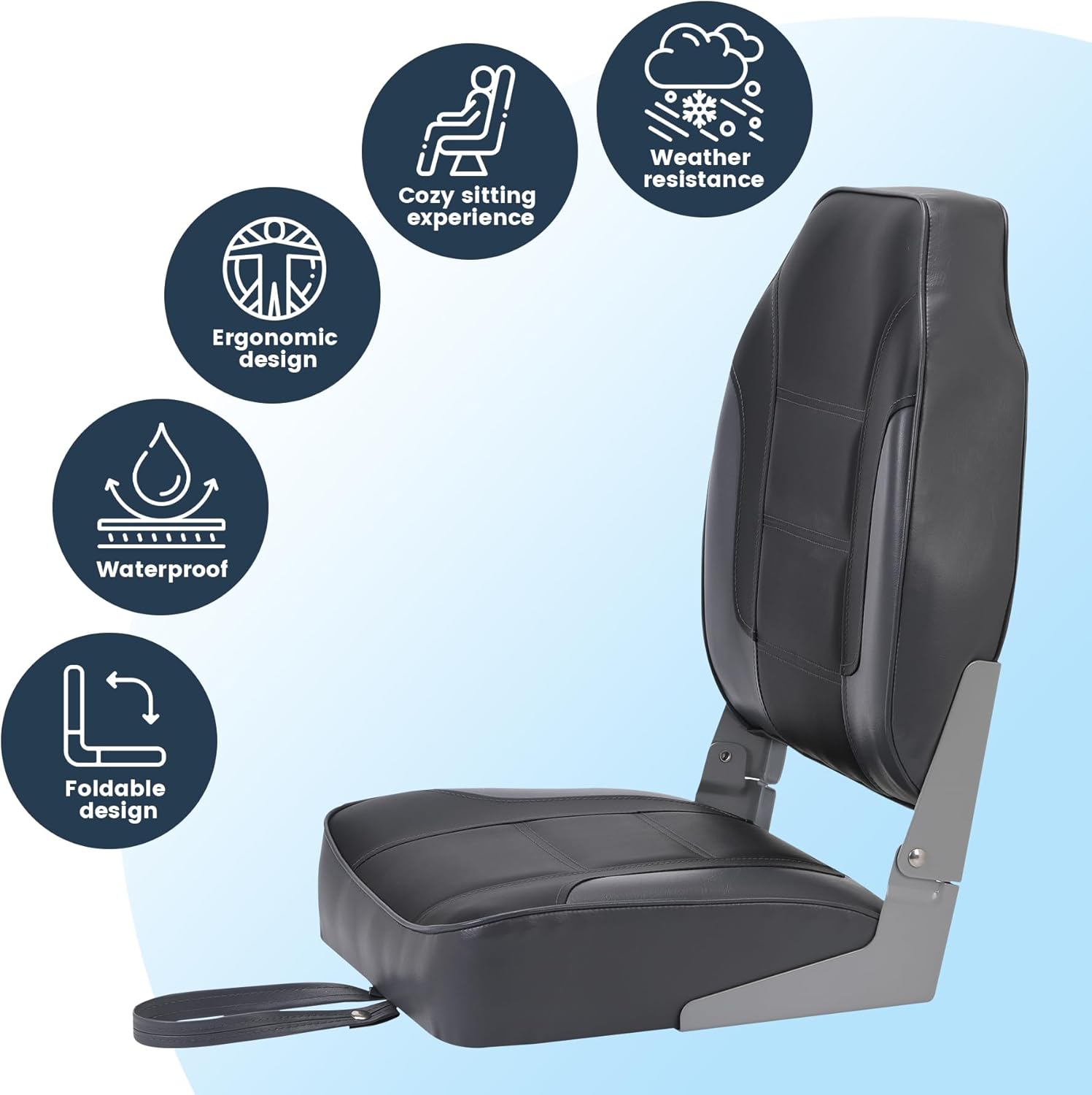 مقعدين قابلين للطي للقوارب، مق - مراجعة Fishing Boat Seat وسعره